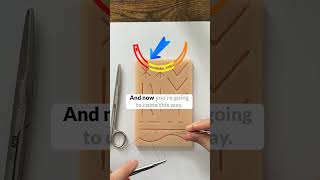 How to do the horizontal mattress suture like a plastic surgeon [upl. by Nyvrem]