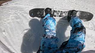 Late Season Snowboarding POV Park Runs [upl. by Malaspina]