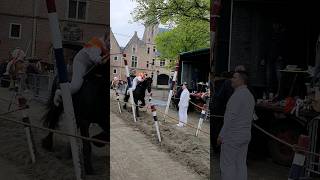 Middelburg Netherlands Ringrijden TravelwithHugoF horses middelburg [upl. by Nalyad]