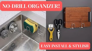 NoDrill WallMounted Organizer  Stylish amp Durable Steel Storage Solution  Temu Haul Review [upl. by Notterb]