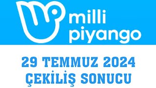 Milli Piyango Çekiliş Sonuçları 29 Temmuz 2024 [upl. by Assin]