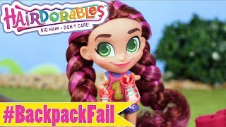 Hairdorables Doll Parody Episode  Back Pack Fail  Videos For Kids [upl. by Konyn772]