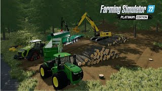 The Best Logging Map In Farming Simulator 22 I Have Ever Seen  Fjorddal  FS22  Forestry [upl. by Eneles]