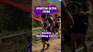 Spartan Race Ultra  崇礼 🇨🇳  China  Double Sandbag Carry [upl. by Oiratno]