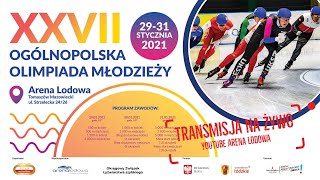 🔴 LIVE  XXVII Ogólnopolska Olimpiada Młodzieży i MPJ 2931012021  Dzień III [upl. by Tjon]