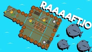 The RAIDING RAFT of DOOM  Raaaaftio Game  New io game [upl. by Tien]