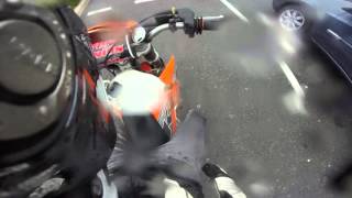 GoPro GuiiGuii sous la pluie  KTM EXE 125 [upl. by Nnaeirual]