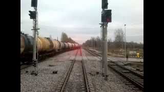 RigaKrustpils railway line  Жд линия РигаКрустпилс [upl. by Aicilihp649]