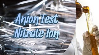 BROWN RING TEST Anion Test for Nitrate Ion  Experiment Cikgu Siti cikgootube [upl. by Elleb231]