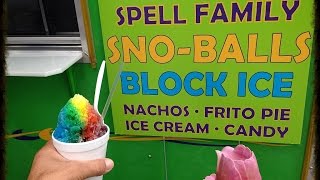 Perfect Rainbow Snowball Snow Cone Master Makes Delicious Frozen Treats in Livingston Louisiana [upl. by Weisburgh]