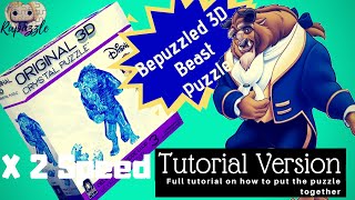 Bepuzzled 3D Crystal Puzzle Beast x2 Speed Tutorial Version [upl. by Steinke]