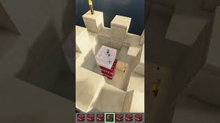 Blowing up a minecraft tower RIP VILLAGERS minecraft tnt shorts [upl. by Ahsap309]