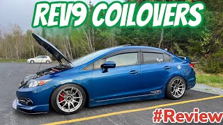 9TH GEN CIVIC Si REV9 COILOVERS MONTHS OF DRIVING review [upl. by Abbie]