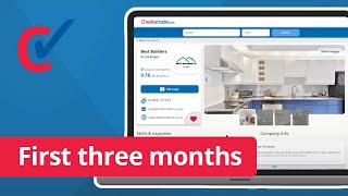 Checkatrade  What to expect in your first three months [upl. by Lasley680]