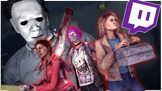 SCARING TWITCH STREAMERS W SCRATCHED MIRROR  Dead By Daylight [upl. by Bunker]