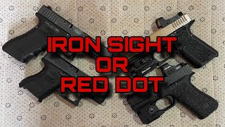 Red Dot vs Iron Sight A gun enthusiast point of view only [upl. by Amil]