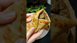 Tikka boti paratha roll😋 shorts recipe [upl. by Ohnuj]