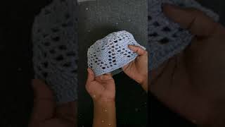 Crochet prayer hat কুশিকাটার নামাজের টুপি short [upl. by Ym807]