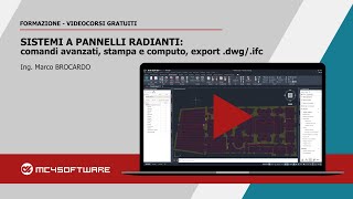 SISTEMI A PANNELLI RADIANTI comandi avanzati stampa e computo export dwgifc [upl. by Lindemann703]