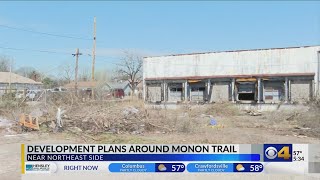 Demolition underway at MartindaleBrightwood neighborhood along the Monon trail [upl. by Oiromed871]