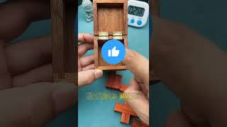 Set all wooden blocks in box mini wood toywood working art skillshand craft ideas shorts [upl. by Ynottirb]