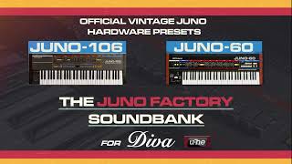 UHe DIVA  Classic JUNO 106  60 Hardware Presets Highly Authentic Recreations  Premium Quality [upl. by Orest]