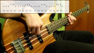 Wonder Woman Theme Bass Cover Play Along Tabs In Video [upl. by Anawit848]