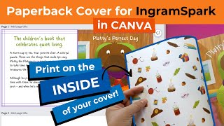 IngramSpark COVER with Duplex Printing in Canva for Childrens Book [upl. by Esirtal]