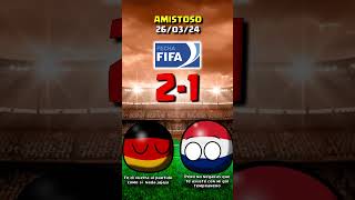 ALEMANIA vs PAISES BAJOS  AMISTOSO COUNTRYBALL [upl. by Hamner]