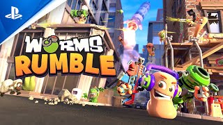 Worms Rumble  Announcement Trailer  PS4 [upl. by Niuq]