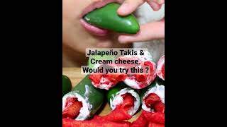 Tik Tok Jalapeño Takis amp Cream Cheese So Crunchy asmr shorts [upl. by Fiedling]