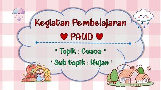 Kindergarten Learning Activities ⛅ Topic Weather 🌧️Sub topic Rain [upl. by Ajnos]