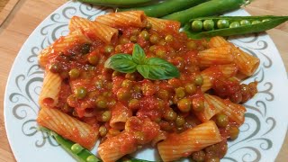 Pasta al sugo con piselli freschisapori di Sicilia dolcissima [upl. by Odrawde356]