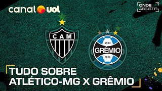 ATLÉTICOMG X GRÊMIO ONDE ASSISTIR TRANSMISSÃO AO VIVO E HORÁRIO PELO BRASILEIRÃO [upl. by Anaile]