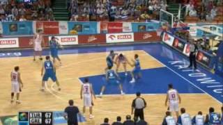 greece vs turkey 7674 eurobasket 2009 [upl. by Acemahs764]