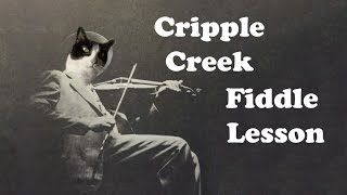 Cripple Creek  Basic Fiddle Lesson [upl. by Erastus580]