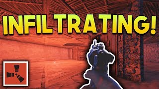 INFILTRATING A BASE  Rust SOLO Gameplay 2  S6 [upl. by Elrem]