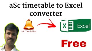 aSc timetable to excel converter [upl. by Tymothy810]