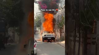 Landrover defender catches fire supercar defence [upl. by Eitsyrc967]