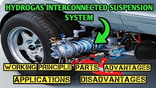 Hydragas Interconnected Suspension System  Working  advantages disadvantages application [upl. by Lidia]