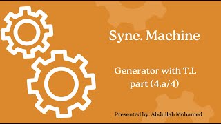 Sync Machine  Generator with TL part 4a4 [upl. by Blanchette]