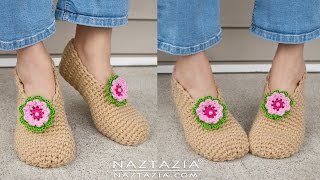 HOW to CROCHET SWEET SIMPLE SLIPPERS  Soft Shoes Booties Bedroom Slipper for Adults [upl. by Lindgren]