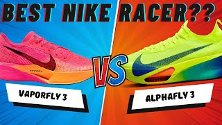 Best NIKE Racing Shoe ALPHAFLY 3 vs VAPORFLY 3 Hindi [upl. by Shepley]