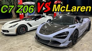 1XXXhp c7 Z06 vs hp McLaren  Streets of Mexico [upl. by Anatollo]