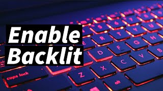 How to Enable keyboard Light on Acer laptop Easy  Enable Backlit Keyboard [upl. by Wilda]