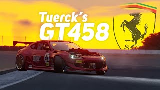 Drifting Ryan Tuercks FERRARI Swapped GT86 GT458 Steering Wheel and Shifter Assetto Corsa [upl. by Jecho593]