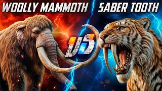 Woolly Mammoth VS Saber Tooth Tiger [upl. by Jamima833]