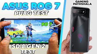 Asus ROG Phone 7  PUBG Test with FPS 🔥 BEST 90FPS Android Gaming Phone [upl. by Whelan944]