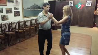 Salsa Class at Dance At the Hungarian social club [upl. by Mirilla]