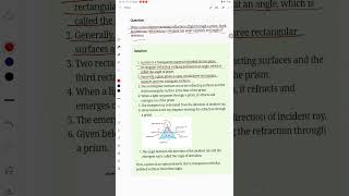 Draw a neat diagram showing refraction of light through a prism Mark incident ray refracted ray e [upl. by Chalmers]